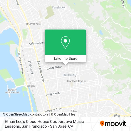 Mapa de Ethan Lee's Cloud House Cooperative Music Lessons