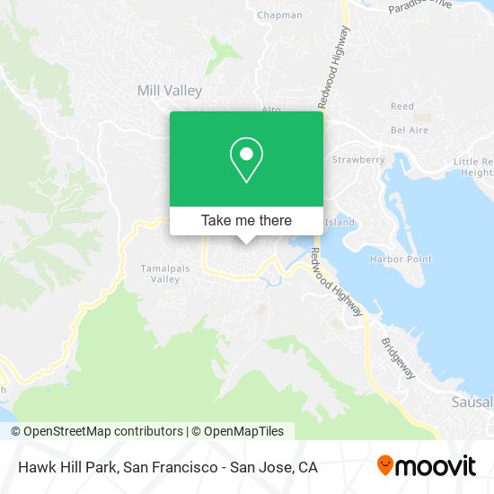 Hawk Hill Park map