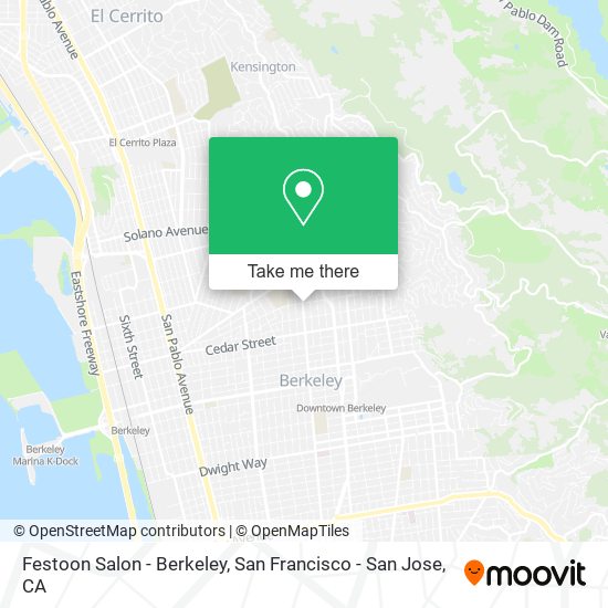 Festoon Salon - Berkeley map