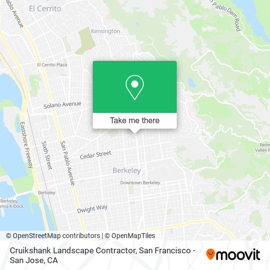 Cruikshank Landscape Contractor map