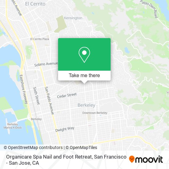 Mapa de Organicare Spa Nail and Foot Retreat