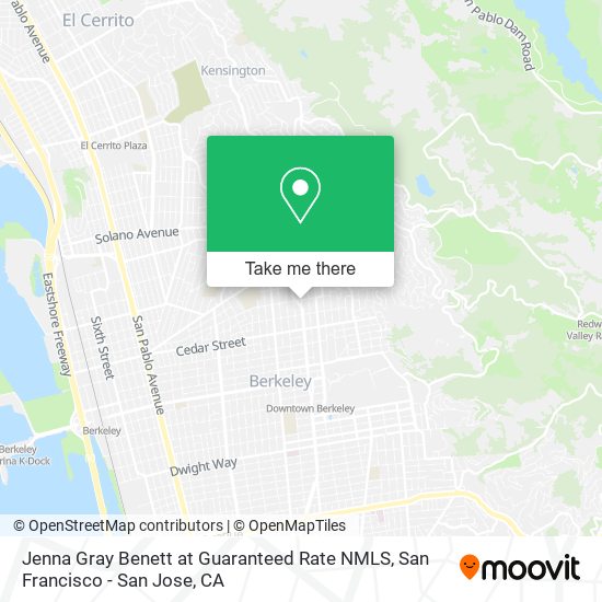 Jenna Gray Benett at Guaranteed Rate NMLS map