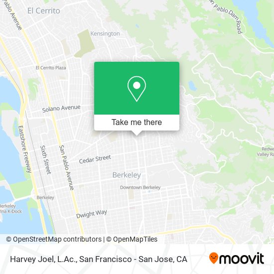 Harvey Joel, L.Ac. map