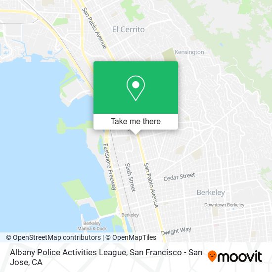 Albany Police Activities League map