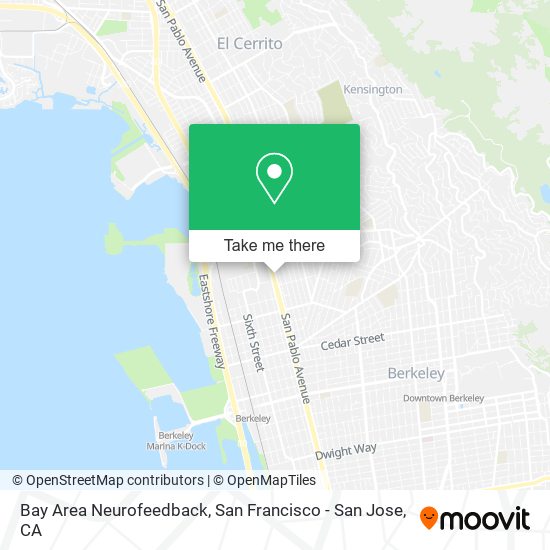 Mapa de Bay Area Neurofeedback