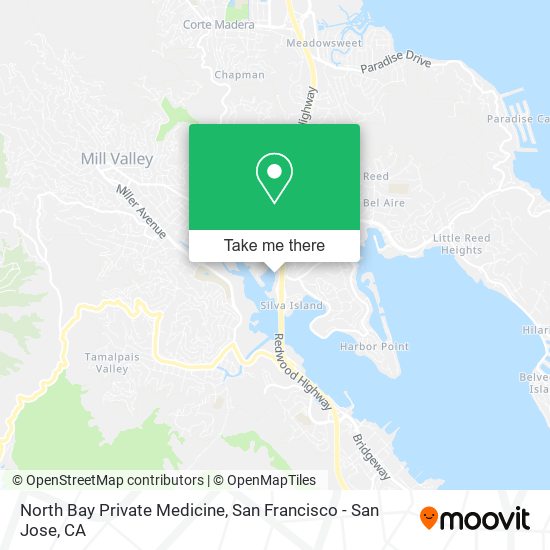 North Bay Private Medicine map