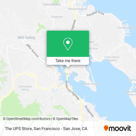 The UPS Store map