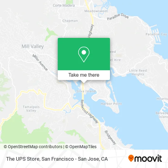 The UPS Store map
