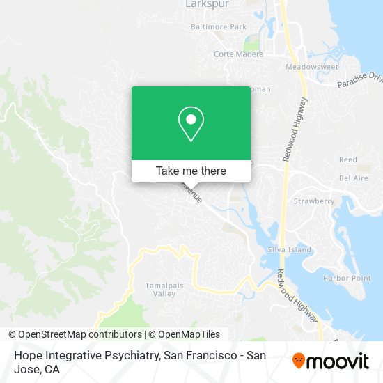 Mapa de Hope Integrative Psychiatry