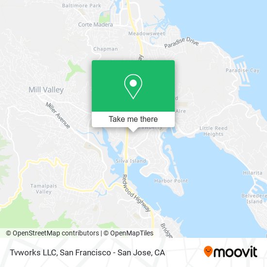 Mapa de Tvworks LLC