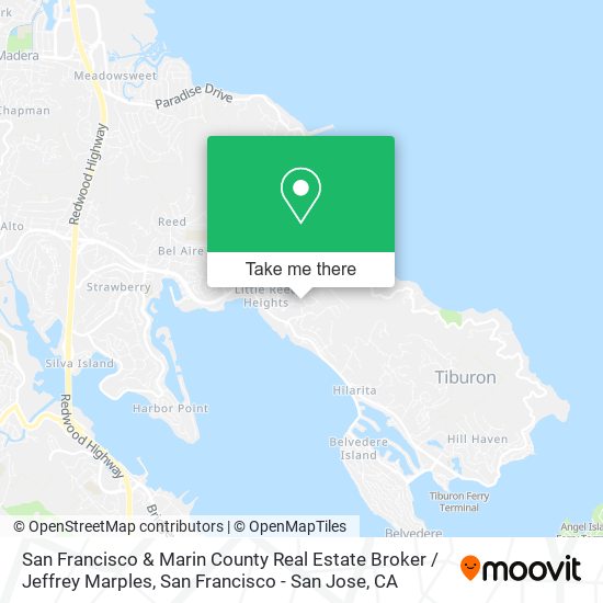 San Francisco & Marin County Real Estate Broker / Jeffrey Marples map