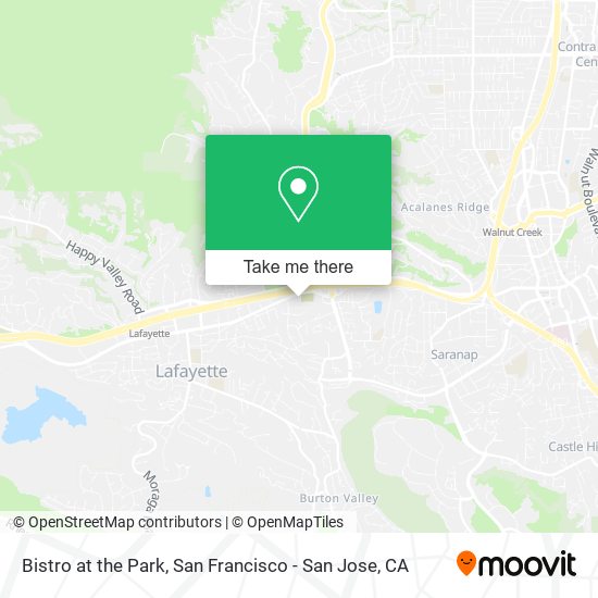 Bistro at the Park map