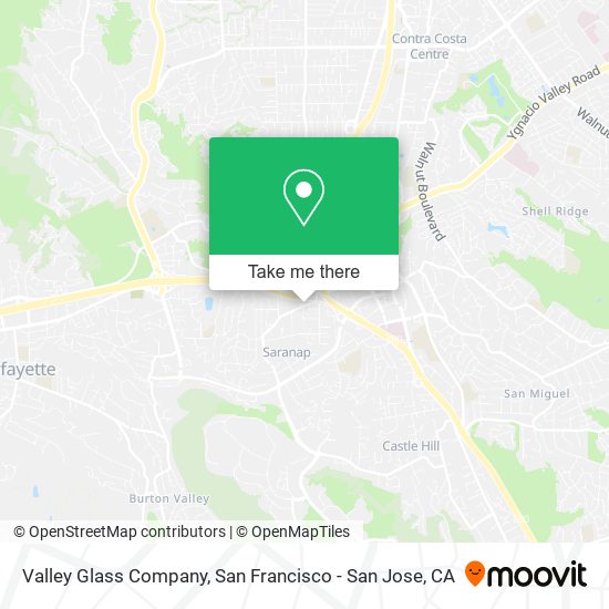 Valley Glass Company map