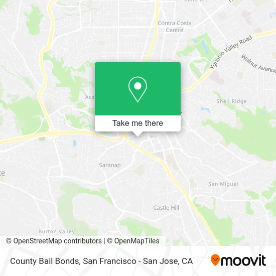 County Bail Bonds map