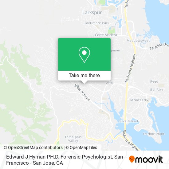 Edward J Hyman PH.D. Forensic Psychologist map