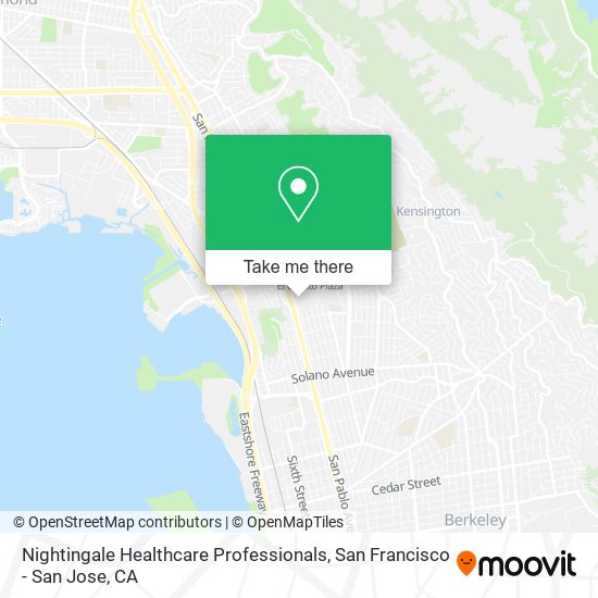 Nightingale Healthcare Professionals map