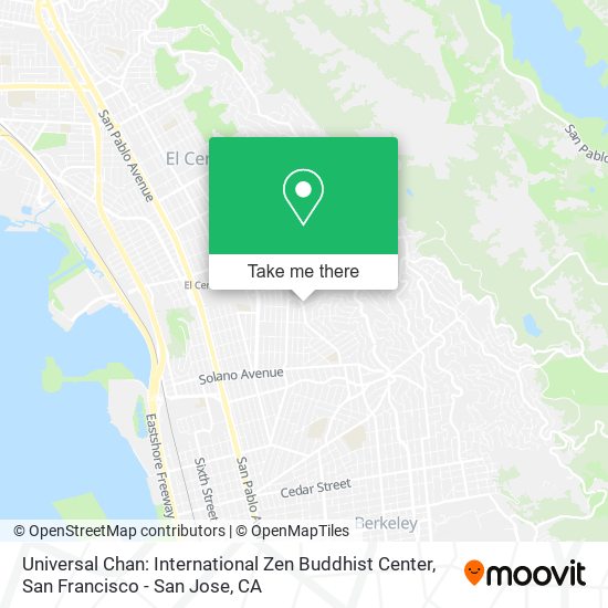 Mapa de Universal Chan: International Zen Buddhist Center