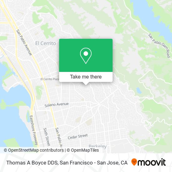 Thomas A Boyce DDS map