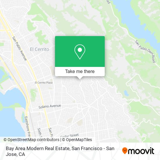 Bay Area Modern Real Estate map