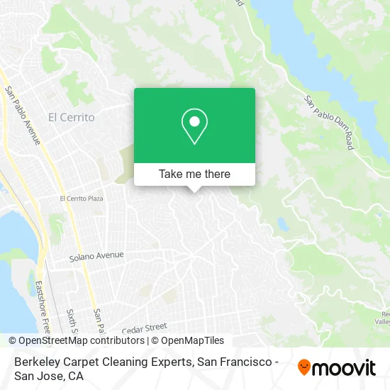 Berkeley Carpet Cleaning Experts map