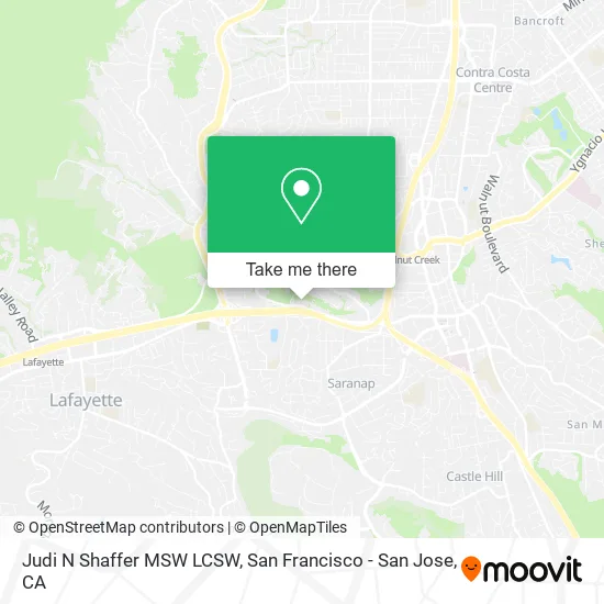 Judi N Shaffer MSW LCSW map