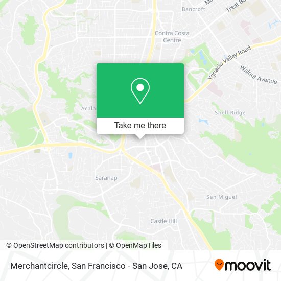 Mapa de Merchantcircle