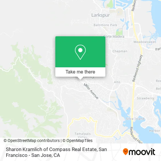 Mapa de Sharon Kramlich of Compass Real Estate