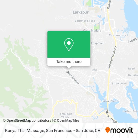 Kanya Thai Massage map