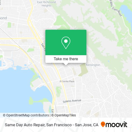 Mapa de Same Day Auto Repair