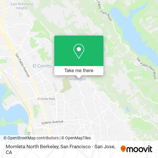 Mapa de Momleta North Berkeley