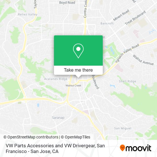 Mapa de VW Parts Accessories and VW Drivergear