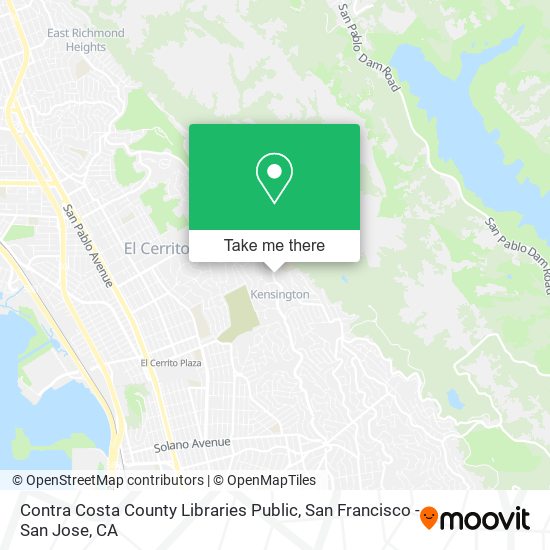Contra Costa County Libraries Public map