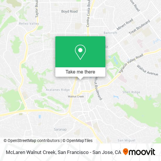 Mapa de McLaren Walnut Creek