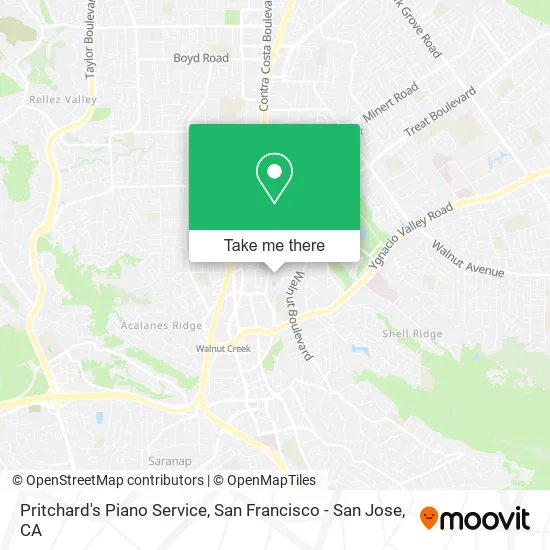Mapa de Pritchard's Piano Service