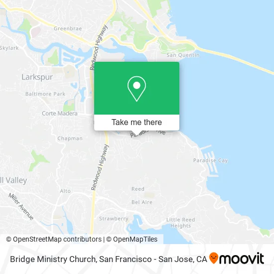 Mapa de Bridge Ministry Church