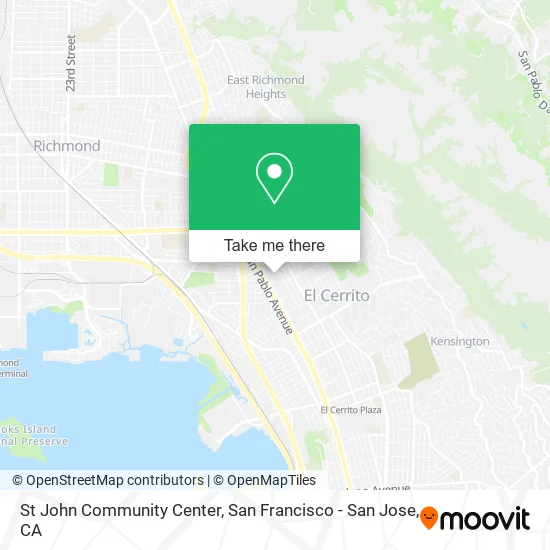 St John Community Center map