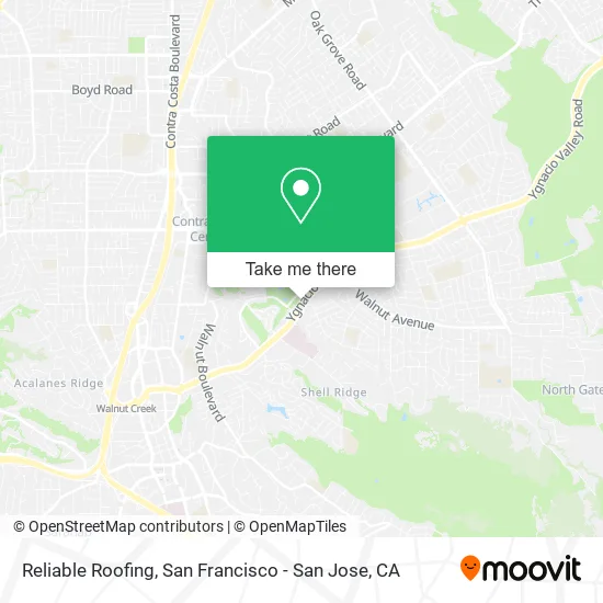 Mapa de Reliable Roofing
