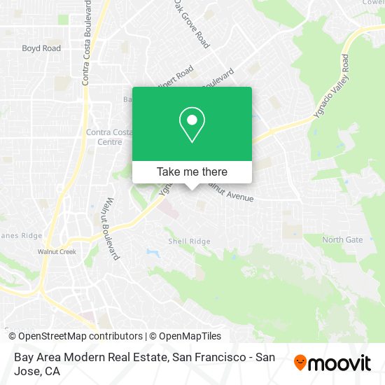 Bay Area Modern Real Estate map