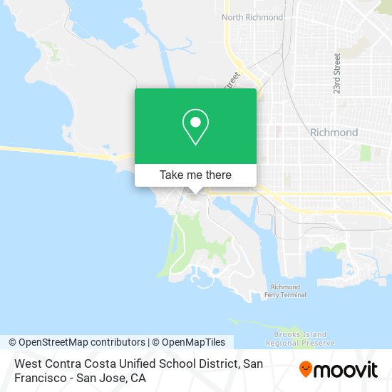 West Contra Costa Unified School District map