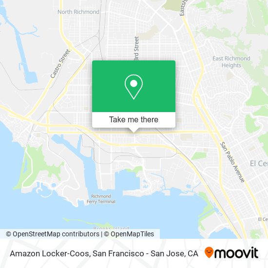 Amazon Locker-Coos map
