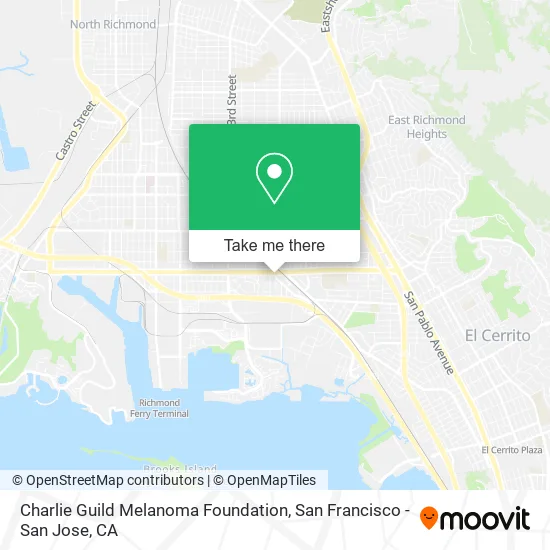 Charlie Guild Melanoma Foundation map