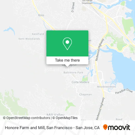 Mapa de Honore Farm and Mill
