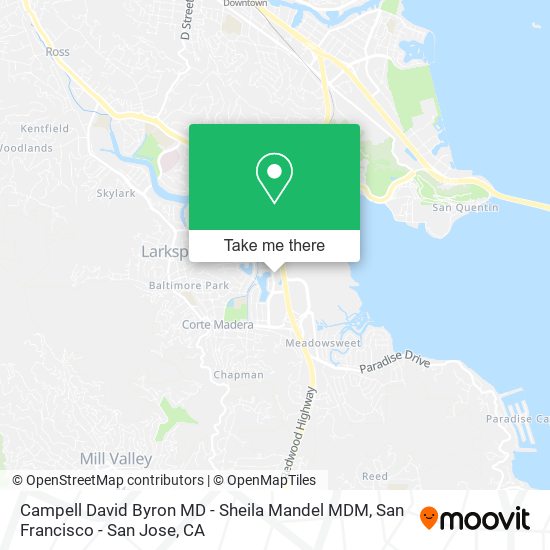 Campell David Byron MD - Sheila Mandel MDM map