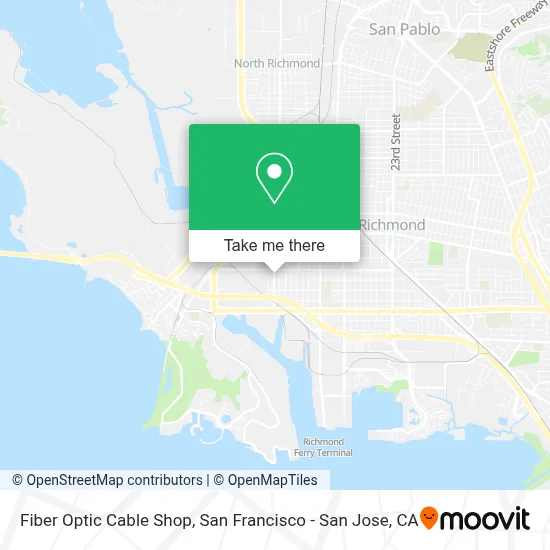 Fiber Optic Cable Shop map