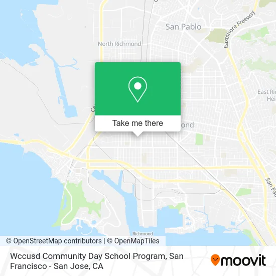 Wccusd Community Day School Program map