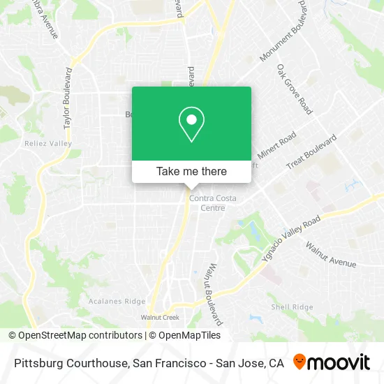 Pittsburg Courthouse map