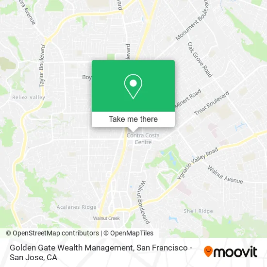 Mapa de Golden Gate Wealth Management