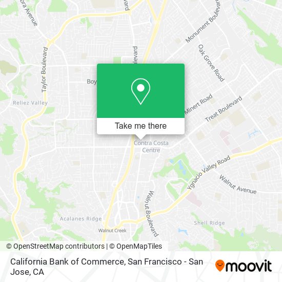 California Bank of Commerce map