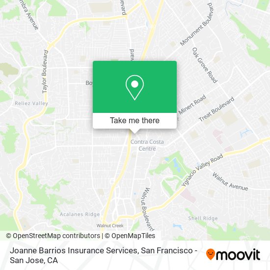 Joanne Barrios Insurance Services map