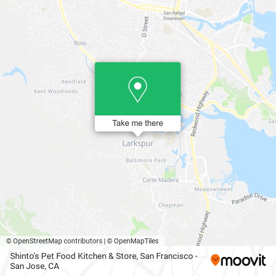 Shinto's Pet Food Kitchen & Store map